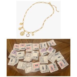 22 pieces J. Crew Factory Gold Charm Necklace